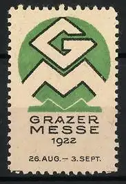 Reklamemarke Graz, Grazer Messe 1922, grünes G-Symbol