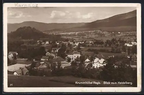 AK Krummhübel /Rsgb., Blick vom Heidelberg