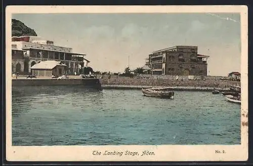 AK Aden, the Landing Stage, Hafenpartie