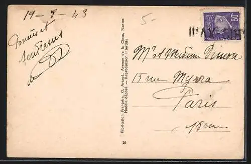 AK Beleibte Dame und kräftiger Herr in Badeanzügen am Strand, Karikatur