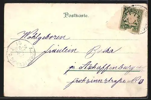 AK Älteres Ehepaar beobachtet ein junges Liebespaar beim Küssen