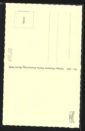 AK Tilsit, Teilansicht mit Blick auf die Memel