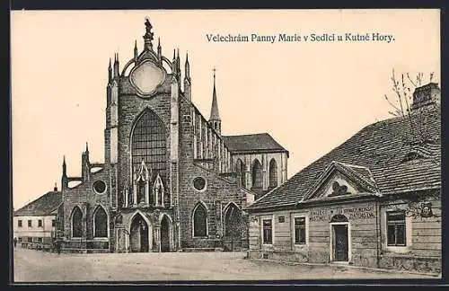 AK Kutna Hora, Velechrám Panny Marie v Delci