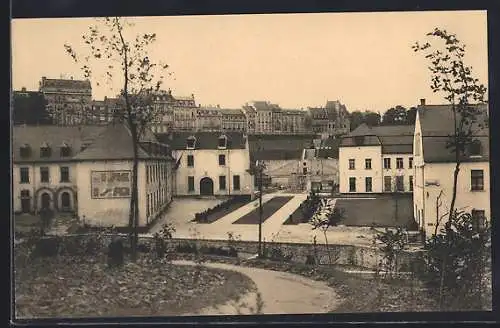 AK Bruxelles, Abbaye de la Cambre, Les jardins en gradins