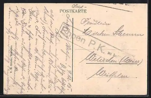 AK Brüssel, Königliche Oper mit Passanten