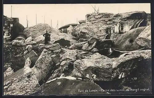 AK Loncin, Fort de Loncin, Partie des ruines du massif central