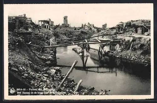 AK Dixmude, le canal et le pont du Marché-aux-Pommes