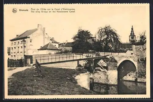 AK Dixmude, pont de l`allee sur le canal d`Handzaeme