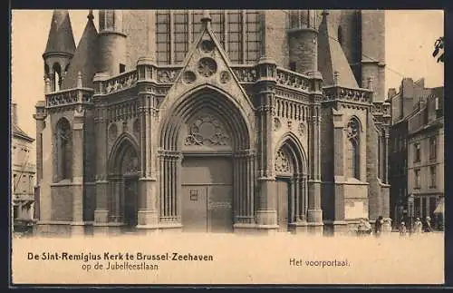 AK Brussel-Zeehaven, De Sint-Remigius Kerk op de Jubelfeestlaan, Het voorportaal