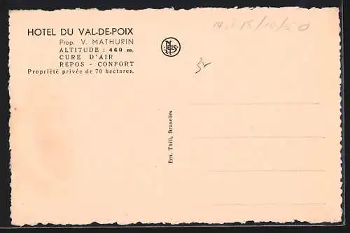 AK Val-de-Poix, Hotel du Val-de-Poix V. Mathurin