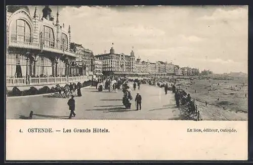 AK Ostende, Les Grands Hôtels