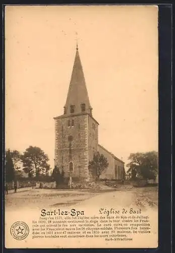 AK Sart-lez-Spa, L`église de Sart