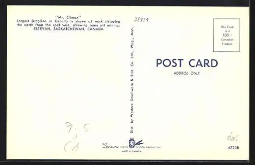AK Estevan /Saskatchewan, Dragline Mr. Climax