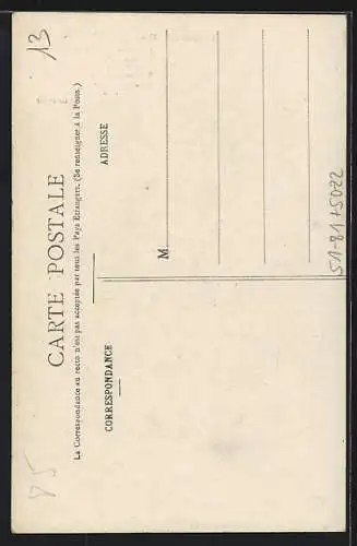 AK Frau mit ihren Kindern auf einem Maultier