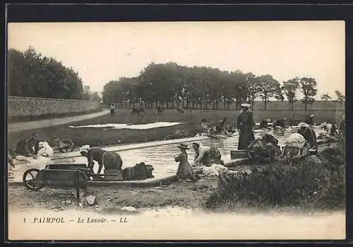 AK Paimpol, Le Lavoir, Waschfrauen bei der Arbeit