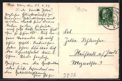 AK Der Schneider von Ulm im Jahre 1811