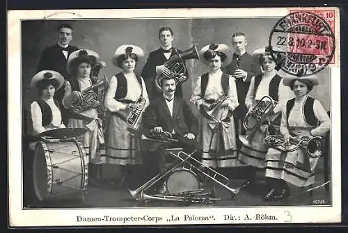 AK Damen-Trompeter-Corps La Paloma, Direktor: A. Böhm