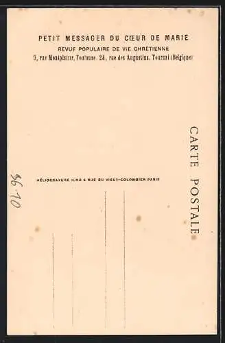 AK St. Bernadette im einfachen Habit