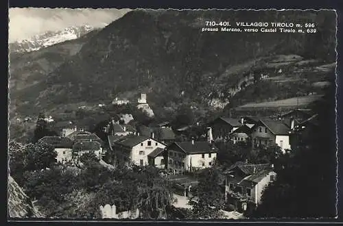 AK Tirolo, Panorama verso Castel Tirolo