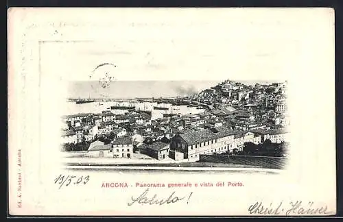 AK Ancona, Panorama generale e vista del Porto