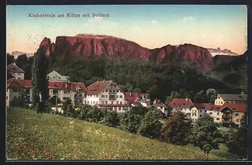 AK Klobenstein am Ritten, schöne Teilansicht