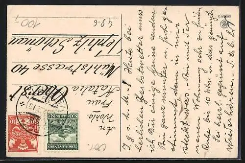 AK Niedliches Mädchen am Telefon