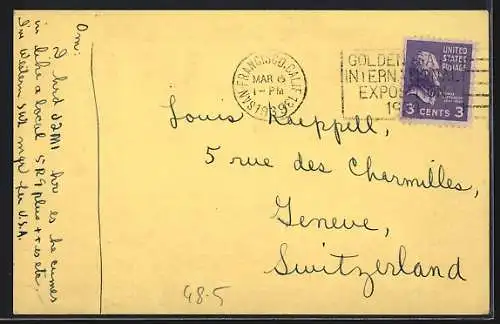 AK San Francisco, Cal., Radio HB9DD, Station SWL-W6, Mann am Radiosender