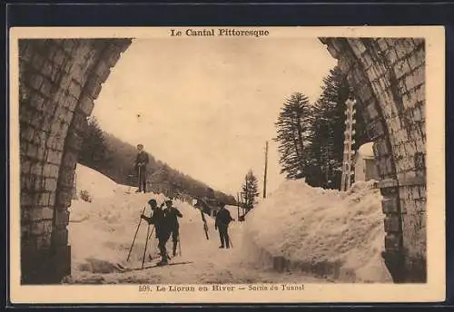 AK Le Lioran en Hiver, Sortie du Tunnel