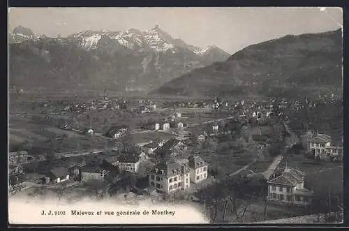 AK Monthey, Panorama et vue générale de Malevoz