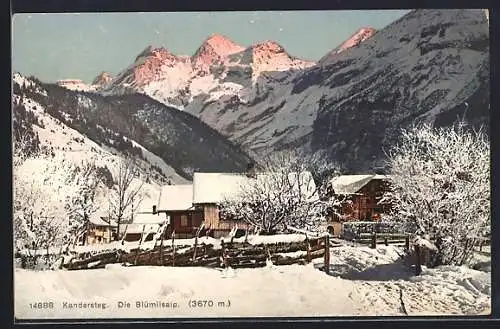 AK Kandersteg, Blümlisalp im Schnee