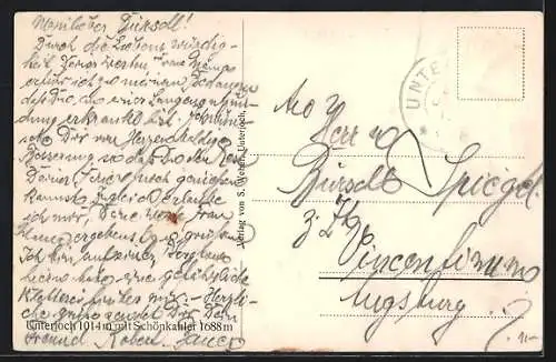 AK Bad Hindelang, Unterjoch mit Schönkahler