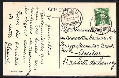 AK Nyon, Villa Prangins Ancien château du Prince Napoléon