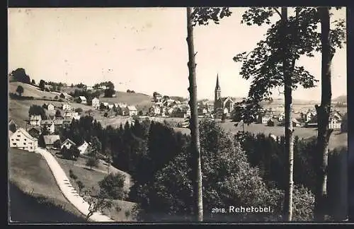 AK Rehetobel, Sicht durch die Bäume auf die Ortschaft