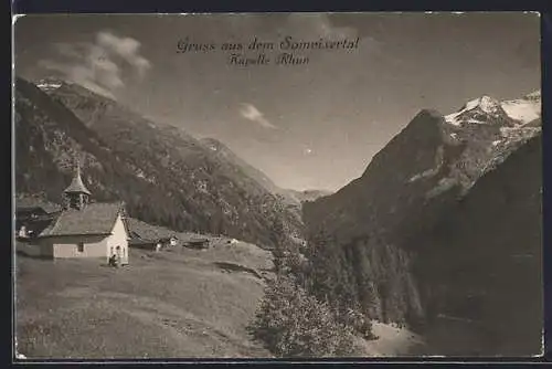 AK Sumvitg, Somvixertal, Kapelle Rhun