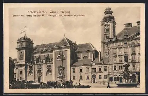 AK Wien, Freyung mit Schottenkirche