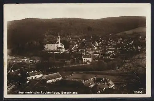 AK Lockenhaus /Burgenland, Teilansicht mit Schloss