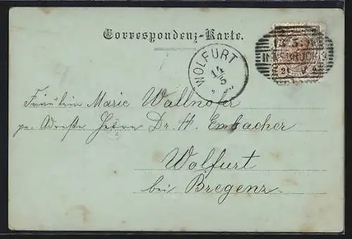 Mondschein-AK Innsbruck, Rennweg und Theater