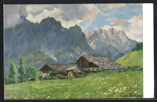 Künstler-AK Ellmau in Tirol, Alte Mühle