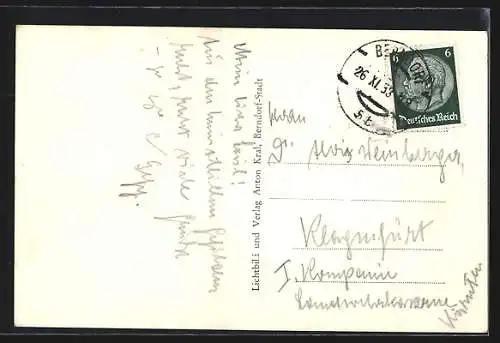 AK Berndorf a. d. Tr., Teilansicht mit Strassenpartie