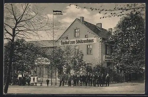 AK Zühlsdorf bei Basdorf, Gasthof zum Schützenhaus v. Bruno Iden