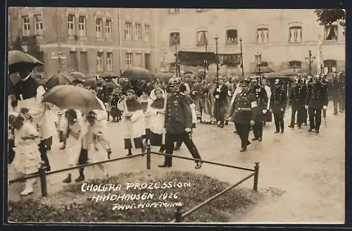 Foto-AK München-Haidhausen, Cholera-Prozession 1926