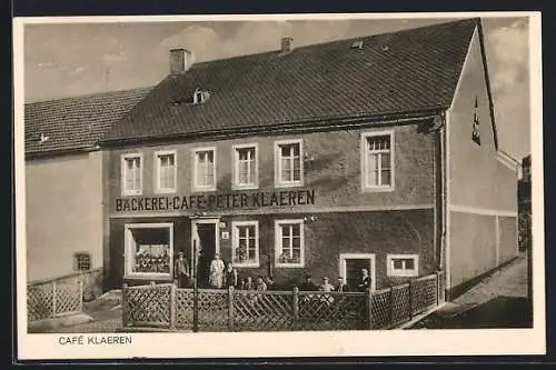 AK Gerolstein /Eifel, Cafe Klaeren