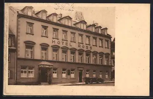 AK Schweinfurt a. M., Hotel Ross von J. Süss