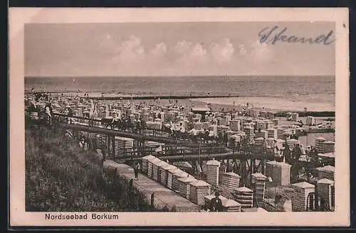 AK Borkum, Nordseebad, Strand