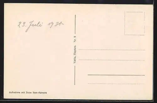 AK Meersburg, Hafenpartie mit Segelboot