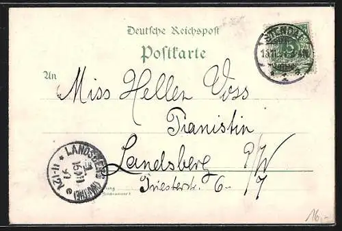 Lithographie Stendal, Rathaus mit Roland, Marienkirche, Domkirche, Venglinger Thor und Totalansicht