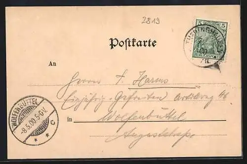 AK Thedinghausen, Hotel Meyerholz, Gartenpartie, Erbhof