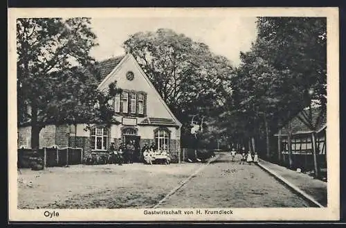 AK Oyle, Gasthaus von H. Krumdieck