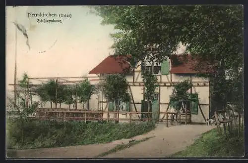 AK Neunkirchen /Trier, Gasthof Schützenhaus mit Terrasse