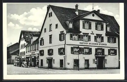 AK Konstanz a. B., Gasthof goldener Sternen, Bes. A. Friedlin